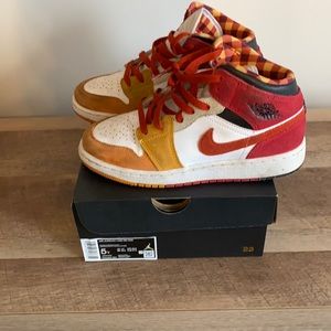 Nike Air Jordan 1 Mid SE TD Paprika Cinnabar Black Picnic